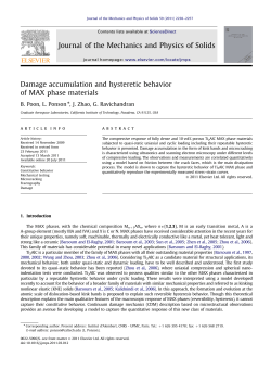Damage accumulation and hysteretic behavior of MAX phase