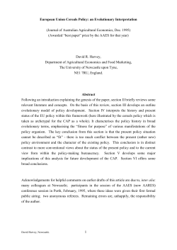Harvey, 1995 - Newcastle University Staff Publishing Service
