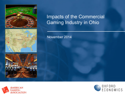 Impacts of the Commercial Gaming Industry in
