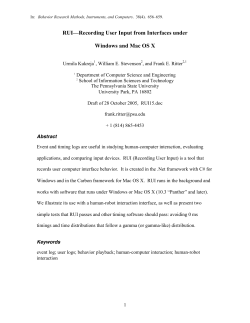 RUI—Recording User Input from Interfaces under Windows and Mac