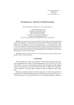 Parsing Based on n-Path Tree