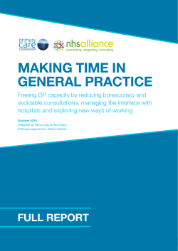 Making Time in General Practice