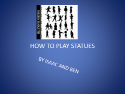 HOW TO PLAY STATUES
