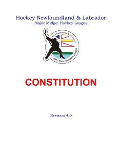 NL Major Midget League Constitution