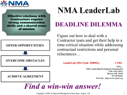 Flight &Ocirc;X&Otilde; A - National Management Association