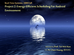 Energy-Efficient Scheduling for Android Environment