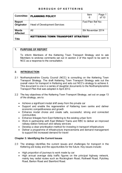 Item 6 - Kettering Town Transport Strategy