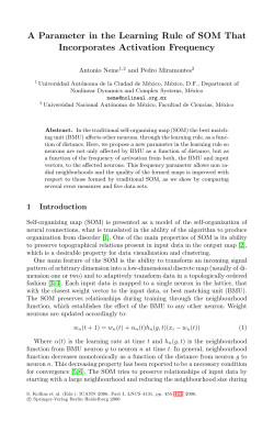 A Parameter in the Learning Rule of SOM That Incorporates