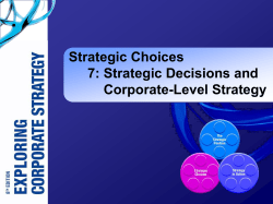 Chapter 7: Directions and Corporate