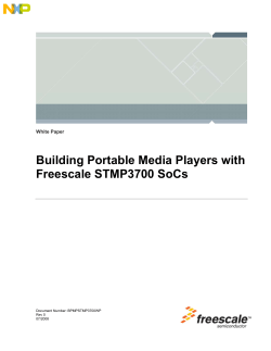 Building Portable Media Players with Freescale STMP3700 SoCs