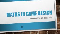 Maths in Game design
