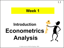 Econometric Model File