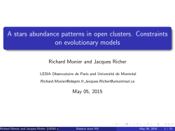 A stars abundance patterns in open clusters. Constraints on
