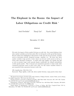 The Elephant in the Room: the Impact of Labor Obligations on Credit
