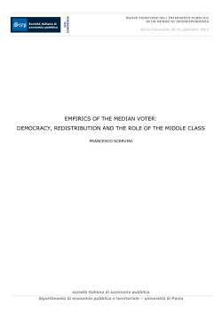empirics of the median voter: democracy, redistribution and the role