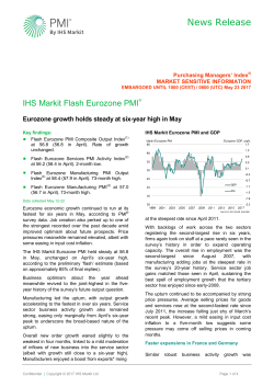 News Release - Markit Economics