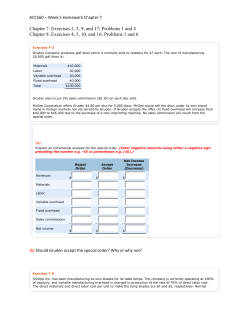 ACC560 &ndash; Week 5 Homework Chapter 7 Chapter 7: Exercises 2, 5