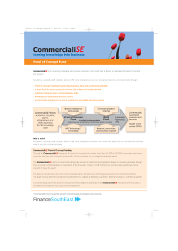 Proof of Concept Fund - University of Portsmouth