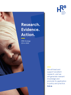 the Strategy - Research. Evidence. Action.