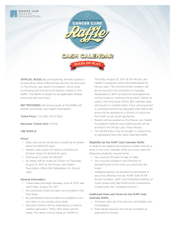 OFFICIAL RULES: By participating, entrants agree to be bound by