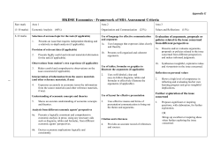 Framework for SBA Handbooks in HKDSE