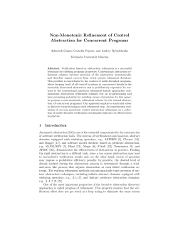 Non-Monotonic Refinement of Control Abstraction for Concurrent