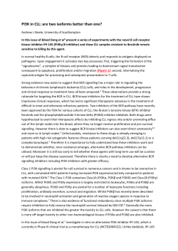 PI3K in CLL: are 2 isoforms better than 1?