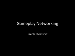 Gameplay Networking