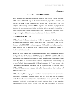 MATLAB 14 is used for Windows 32-bit Operating