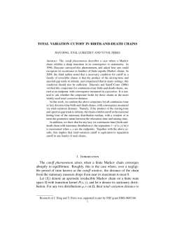 Total variation cutoff in birth-and-death chains.