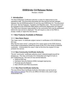 1 - DOEGrids Web Site