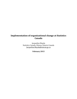 Implementation of organizational change at