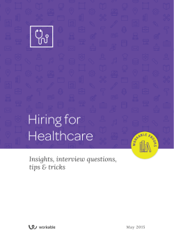 Hiring for Healthcare