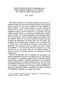 SOME INTERPOLATION THEOREMS FOR FIRST