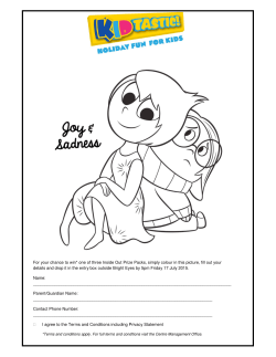 For your chance to win* one of three Inside Out Prize Packs, simply
