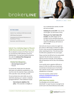 Submit Your Individual Agent of Record (AOR
