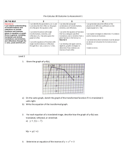 Outcome 1a Assessment 1