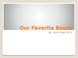 Our Favorite Books - antietamhslibrary