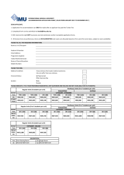 Application Form - International Medical University
