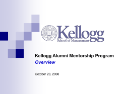 Mentorship Program Kick