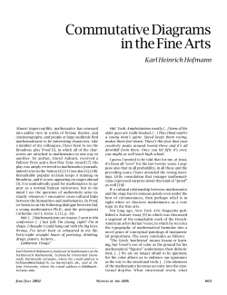 Commutative Diagrams in the Fine Arts