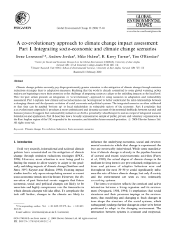 A co-evolutionary approach to climate change impact assessment