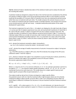 Text S1. Statistical Analysis: detailed description of the statistical