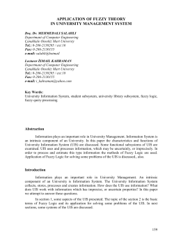 application of fuzzy theory in university management system