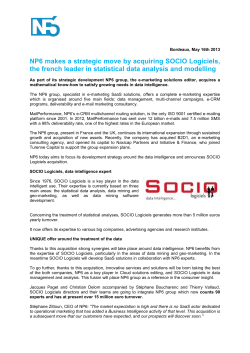 NP6 makes a strategic move by acquiring SOCIO Logiciels, the