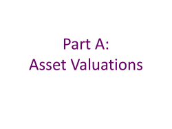 Asset valuations - Bank of England