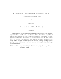 A NEW LINEAR ALGORITHM FOR CHECKING A GRAPH FOR 3