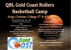 Cost: All Players Receive: www.goldcoast.basketball.net.au