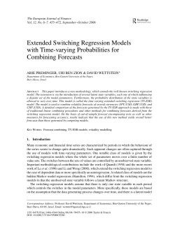 Extended Switching Regression Models with Time