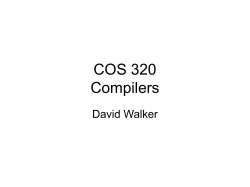 CFGs+LLparsing - Cs.princeton.edu